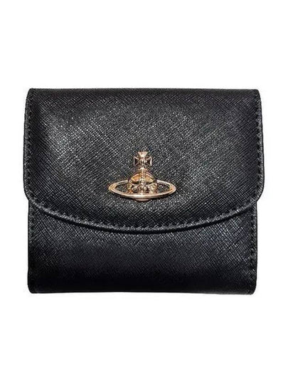 ORB Logo Plaque Half Wallet Black - VIVIENNE WESTWOOD - BALAAN 2