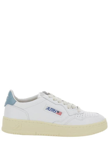 'Medalist Low' White Sneakers With Logo Detail And Heel Tab In Leather Woman - AUTRY - BALAAN 1