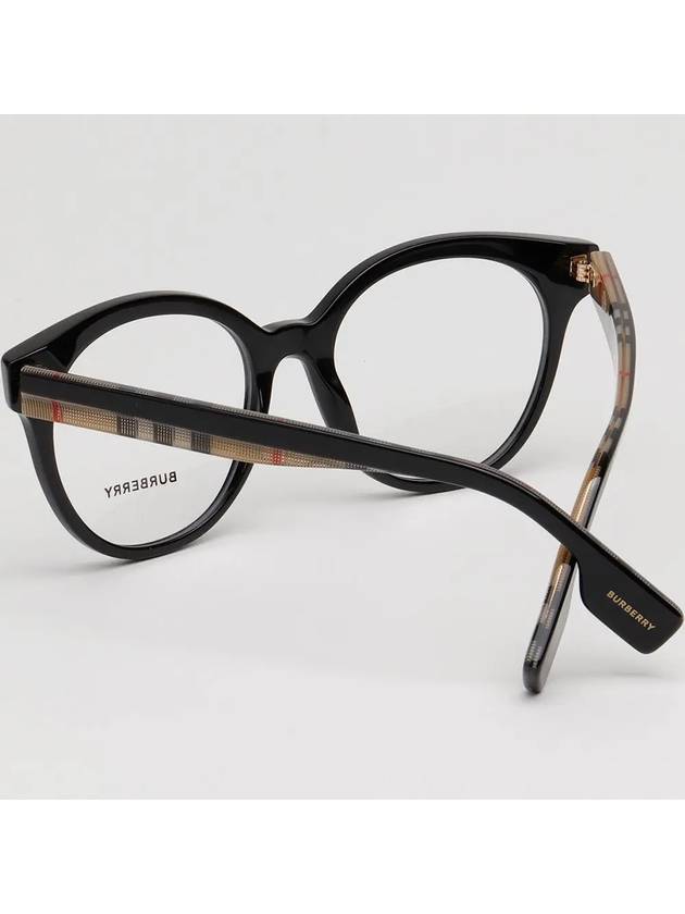 Glasses frame BE2356 3942 JACQUELINE black round horn rim - BURBERRY - BALAAN 4