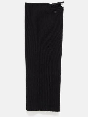 Loop Rib Knit Skirt - COURREGES - BALAAN 1