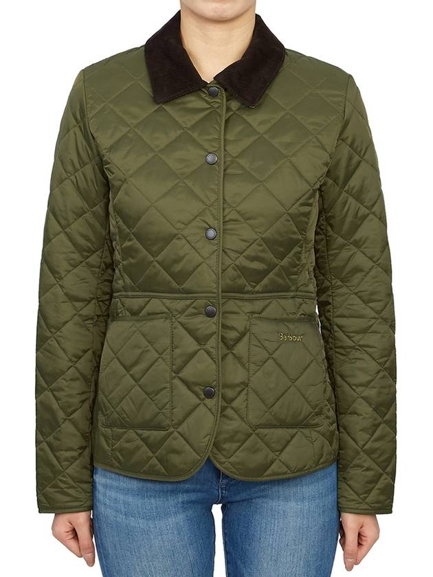 Deveron Quilting Jacket Pale Pink Olive - BARBOUR - BALAAN 4