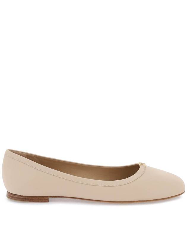 Marcie Leather Ballerina Flats Beige - CHLOE - BALAAN 2