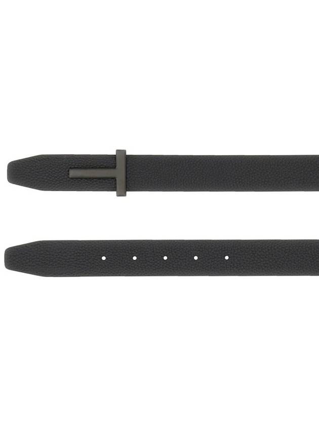 Black Reversible Leather Belt Black - TOM FORD - BALAAN 8