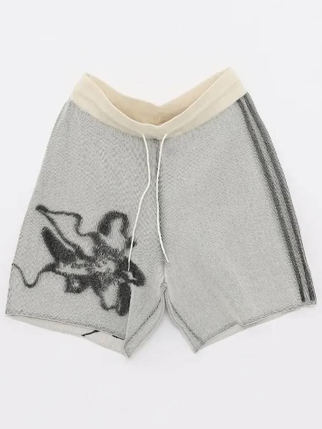 Graphic Knit Shorts Grey - Y-3 - BALAAN 3