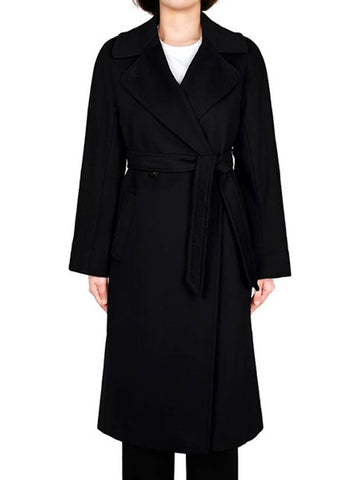 Black Regina Wool Coat 25016092 RESINA 013 00460 - MAX MARA - BALAAN 1