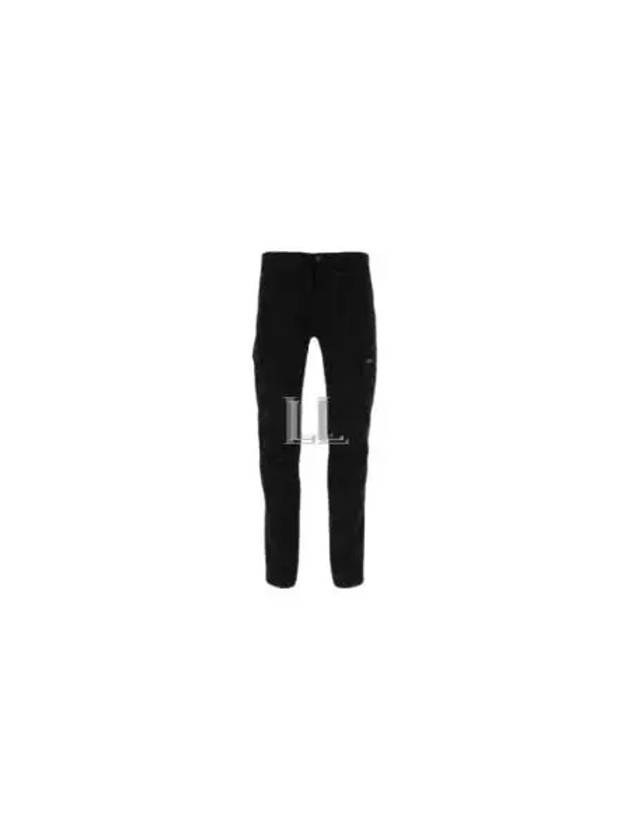 Stretch Satin Cargo Straight Pants Black - CP COMPANY - BALAAN 2