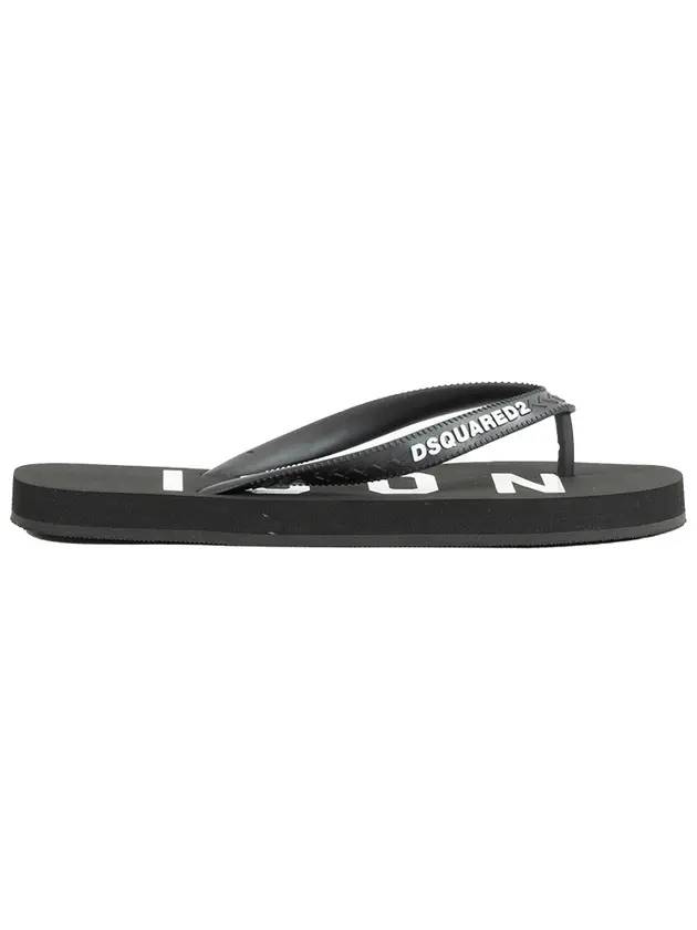 Icon Logo Flip Flop Black - DSQUARED2 - BALAAN 1