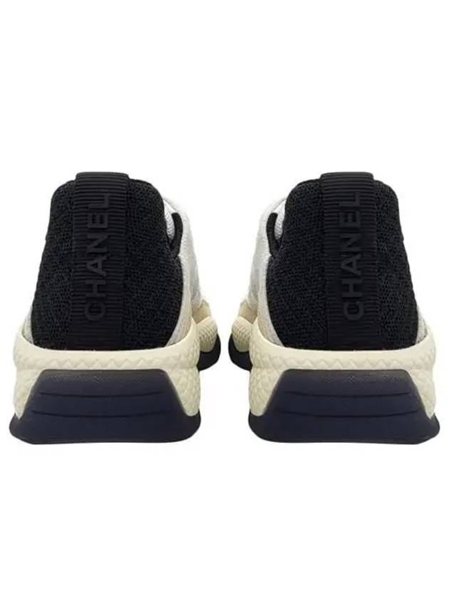 Sneakers Mesh Suede Calfskin White Black K4727 G39236 Y55989 - CHANEL - BALAAN 4