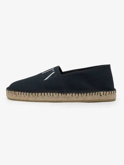 Men's VLTN Logo Canvas Espadrilles Black - VALENTINO - BALAAN 2