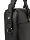 Logo Leather Brief Case Black - SAINT LAURENT - BALAAN 10