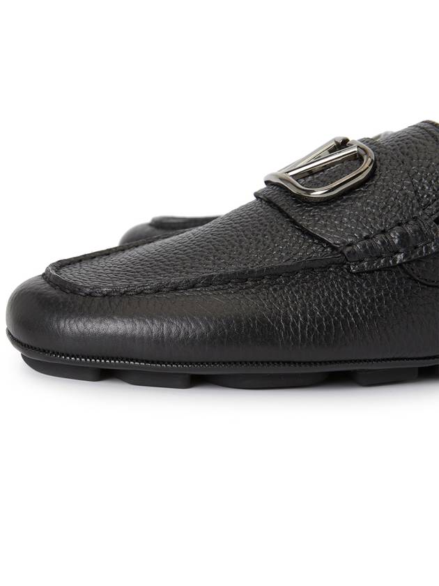 V Logo Signature Loafers Black - VALENTINO - BALAAN 9