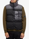 Eco Chrome-R Mixed Down Vest Black - CP COMPANY - BALAAN 3