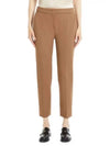 Pegno Viscose Straight Pants Tobacco - MAX MARA - BALAAN 3