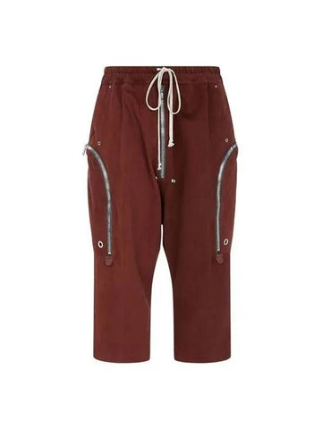 MEN Zipper Around Soft Pants Brown 270727 - RICK OWENS - BALAAN 1