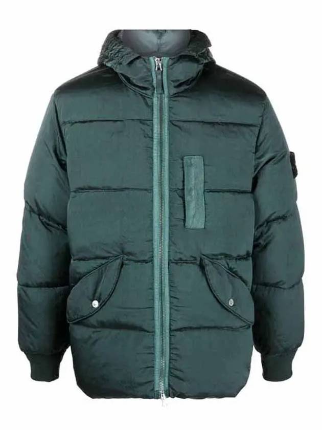 Wappen Patch Metal Econyl Down Padding Petrol Green - STONE ISLAND - BALAAN 2