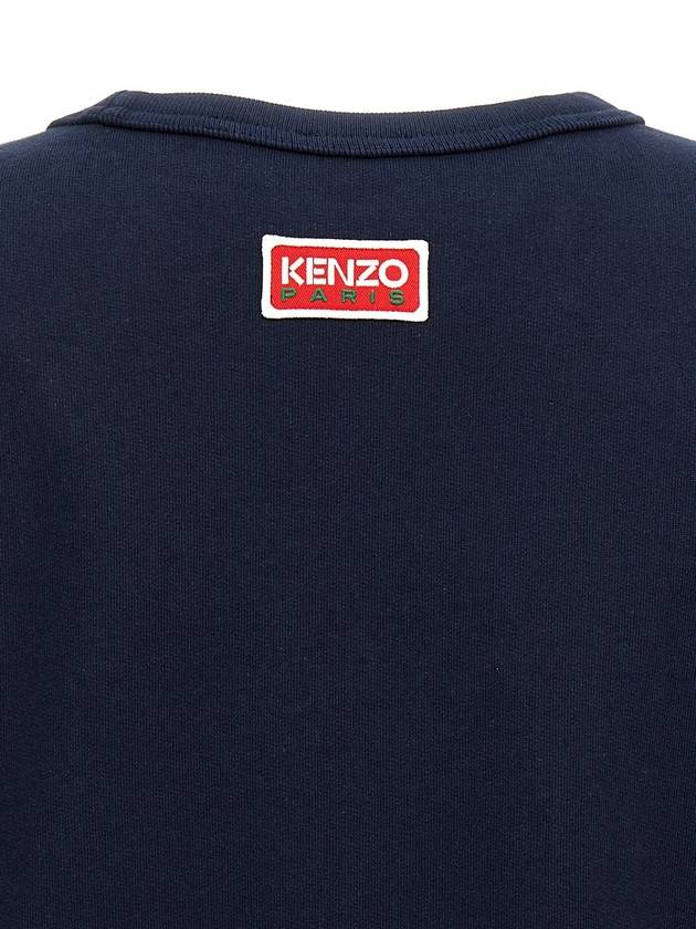 Lucky Tiger Embroidered Oversized Sweatshirt Navy - KENZO - BALAAN 5