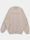 Men's Eternal ETERNAL Crew Neck Back Logo Sweatshirt Beige - FEAR OF GOD - BALAAN 4