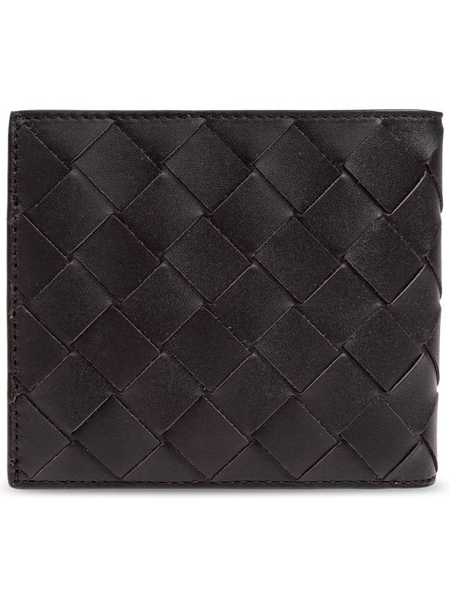 Intrecciato Leather Half Wallet Brown - BOTTEGA VENETA - BALAAN 4