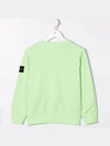 Kids Waffen Patch Sweatshirt Lime 761661340 V0051 - STONE ISLAND - BALAAN 3