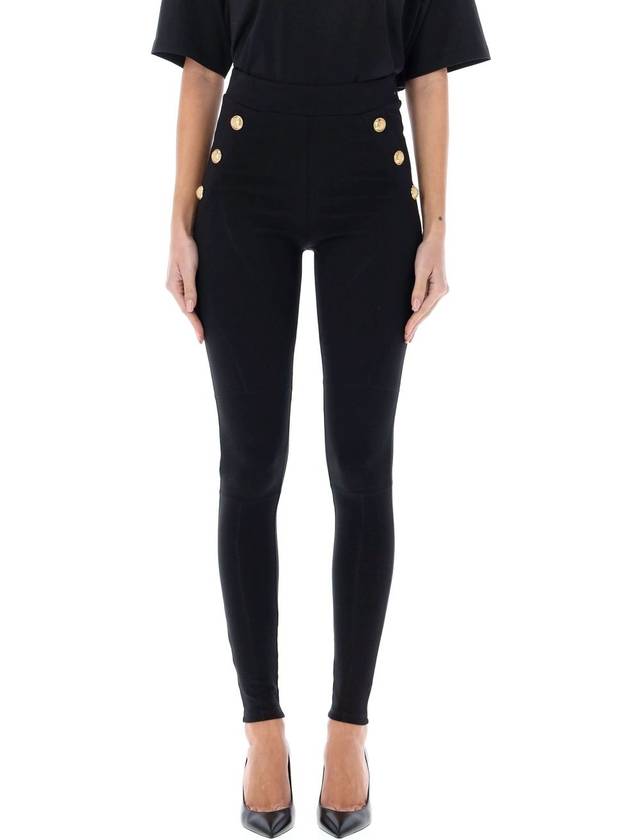 Knit leggings with 6 buttons - BALMAIN - BALAAN 1