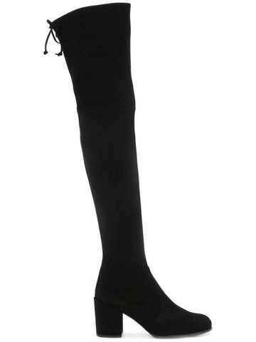 Women's Tieland Ankle Thigh High Boots Black - STUART WEITZMAN - BALAAN 1