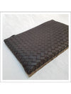 Intrecciato Clutch Bag Dark Brown - BOTTEGA VENETA - BALAAN 4