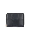 Intrecciato Zip Around Half Wallet Black - BOTTEGA VENETA - BALAAN 2