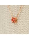 Mini Pop H Pendant Necklace Rose Gold - HERMES - BALAAN 5