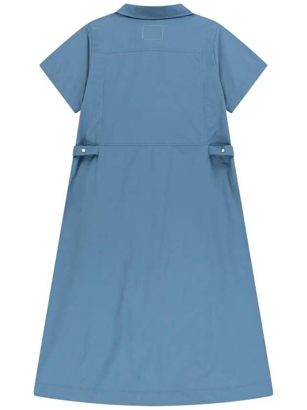 Nylon Shirt Midi Dress Dark Blue - OFFGRID - BALAAN 3