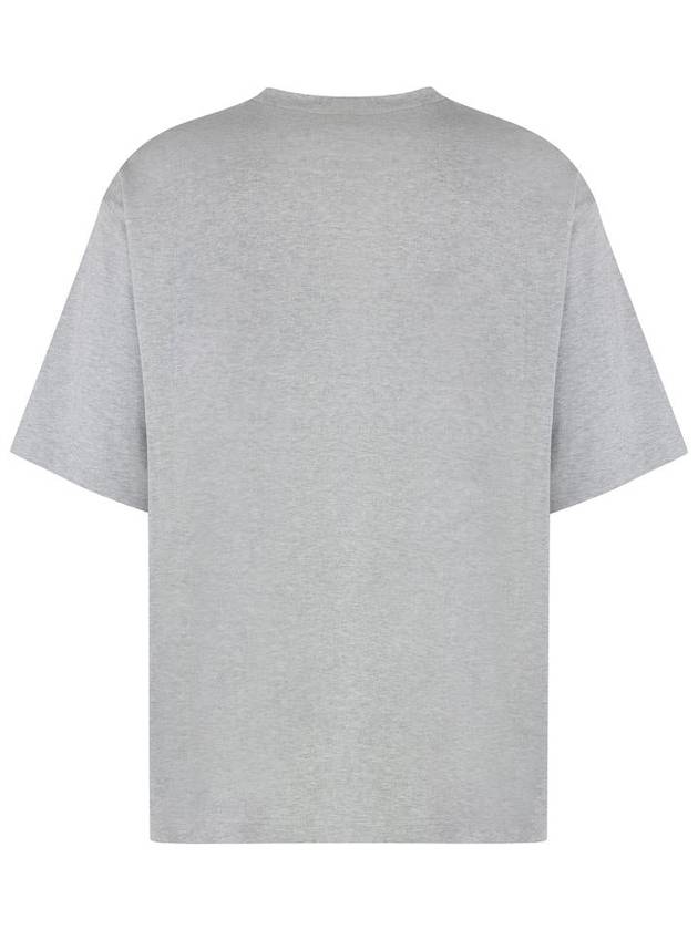 Logo print crew neck short sleeve t shirt gray - GUCCI - BALAAN 3