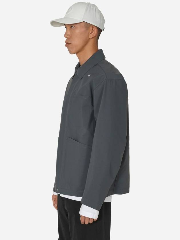 Stellina 3L Nylon Shirt Jacket Grey - STONE ISLAND - BALAAN 3