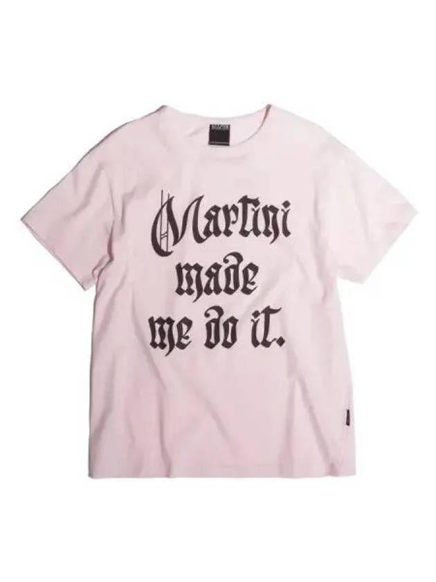 Martini Made Me Do It Short Sleeve T Shirt Peach Fuzz - SCULPTOR - BALAAN 1