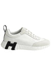 Bouncing Leather Low Top Sneakers Blanc - HERMES - BALAAN 1