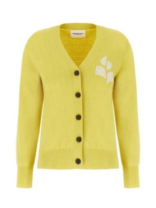 Karin Cotton Cardigan Yellow - ISABEL MARANT ETOILE - BALAAN 1