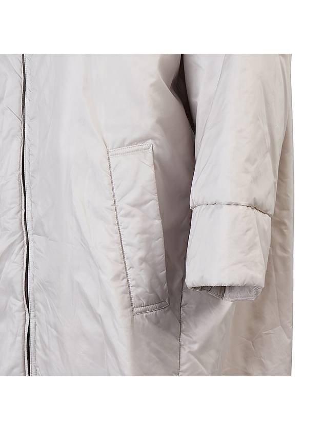 Women's GreenT Technical Canvas Zipper Hooded Jacket White - MAX MARA - BALAAN 8