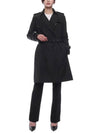 Mid-Length Lightweight Kensington Trench Coat Black - BURBERRY - BALAAN 4