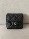 Classic chain mini bag snap caviar black gold AP3259 - CHANEL - BALAAN 2