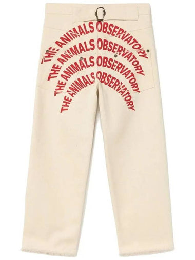 Kids Back Lettering Logo Printing Pants F23067 036DY - THE ANIMALS OBSERVATORY - BALAAN 1