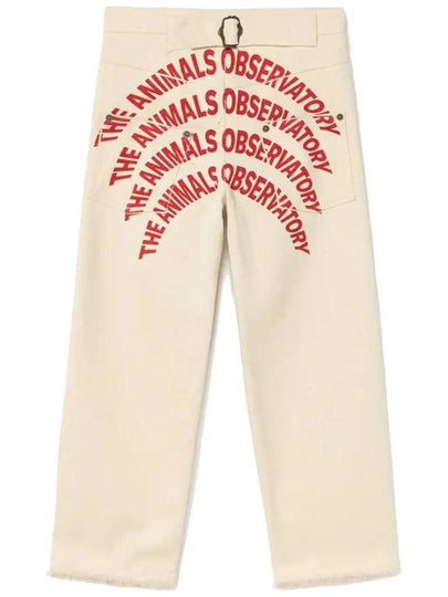 Kids Back Lettering Logo Printing Pants F23067 036DY - THE ANIMALS OBSERVATORY - BALAAN 2