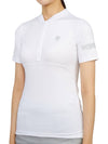 Women's Golf Serafino Classic Short Sleeve PK Shirt White - HYDROGEN - BALAAN 3
