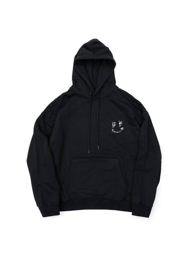 Leopard Classic Smile Logo Hoodie Black - BLACKBLOND - BALAAN 1