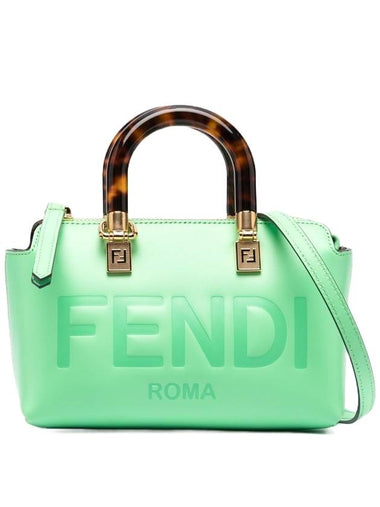 By The Way Small Leather Tote Bag Green - FENDI - BALAAN 1