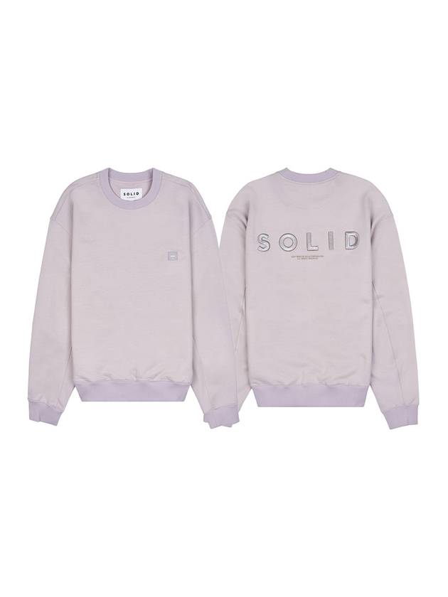 Solid Embroidery Sweatshirt Grey - SOLID HOMME - BALAAN 11