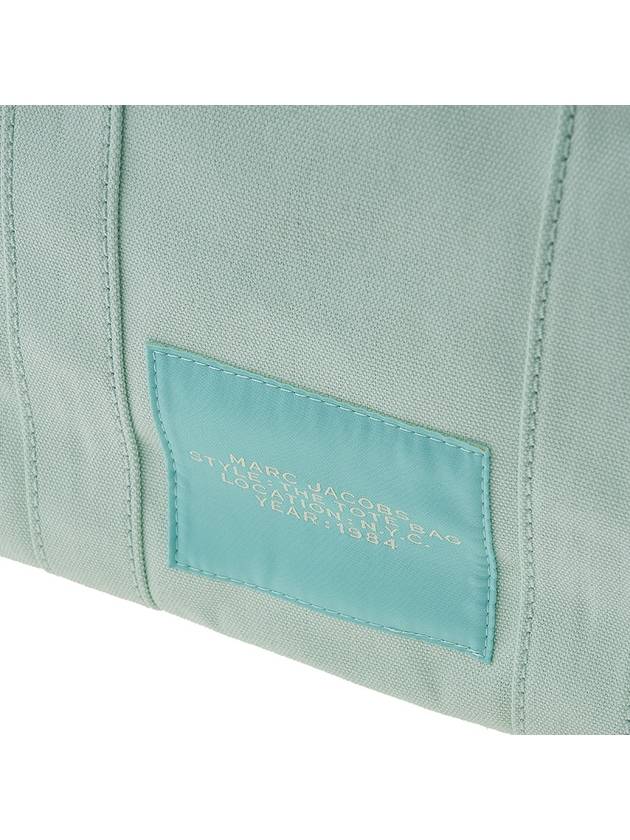 Logo Medium Canvas Tote Bag Mint - MARC JACOBS - BALAAN 8