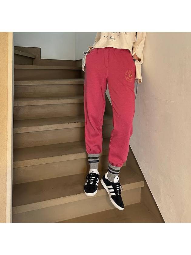 woman jogger pantsdusty pink women's brushed jogger pantsdusty pink - VIBEREEN - BALAAN 11