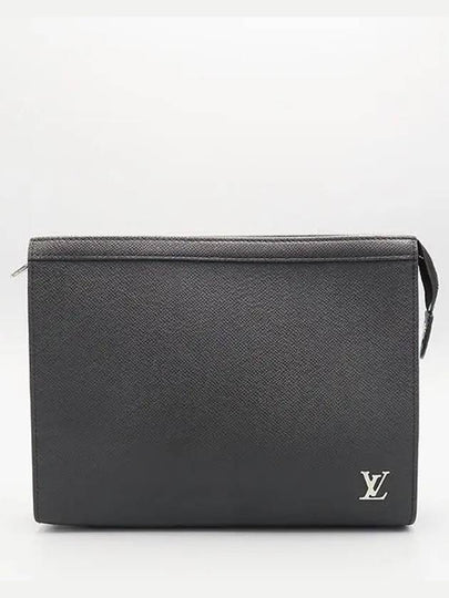 M30450 Black Color Taiga Leather Pochette Voyage Clutch - LOUIS VUITTON - BALAAN 2