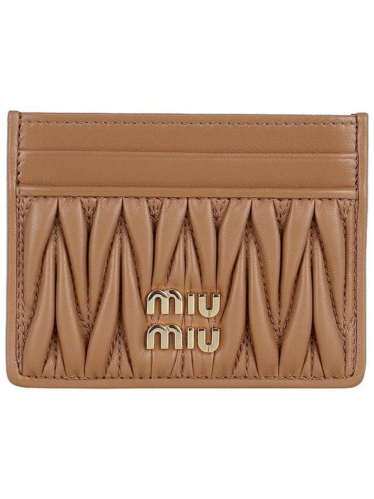 Materasse Nappa Leather Card Wallet Caramel - MIU MIU - BALAAN 2