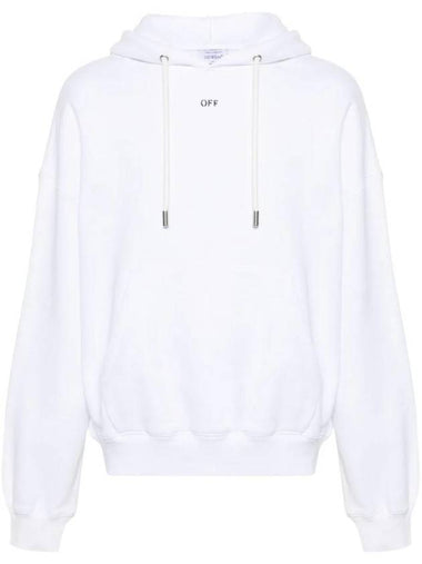 Logo Stamp Hoodie OMBB118C99FLE0010110 - OFF WHITE - BALAAN 1