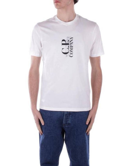 Logo Short Sleeve T-Shirt White - CP COMPANY - BALAAN 2