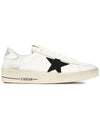 Star Patch Lace Up Low Top Sneakers White - GOLDEN GOOSE - BALAAN 6